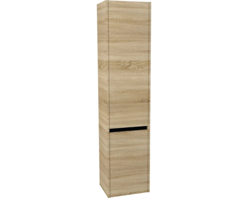 Hochschrank Devo Etna 2.0 40x172x33 cm Anschlag rechts natural bardolino oak Hochschrank für das Badezimmer mit einer Tür und einer Schublade
