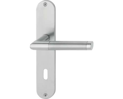 Poignée de porte en acier inoxydable avec plaque longue