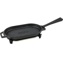 Poêlon à raclette en fonte avec motif de gril