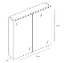 Armoire de toilette Somero 60 cm anthracite