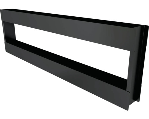 Wandregal für Spiegel Devo Etna 2.0 BxHxT 120x36x11 cm schwarz ET2-PLM120-L09 Schwarzer Kaminholzregalrahmen aus Metall