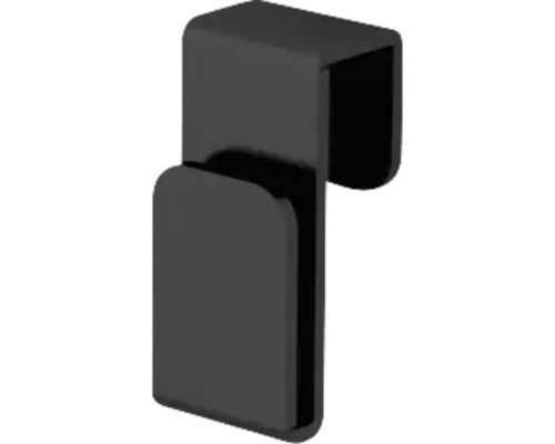 Crochet pour étagère murale Devo Etna 2.0 lxhxp 2x4.5x2 cm noir ET2-HPRZ-L09 Crochet à serviette noir pour fixation sur radiateurs