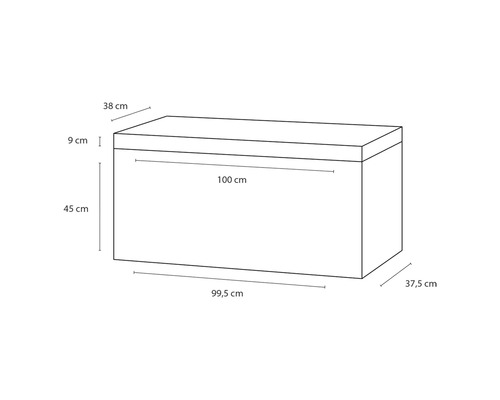 Dimensions d''une boîte de rangement
