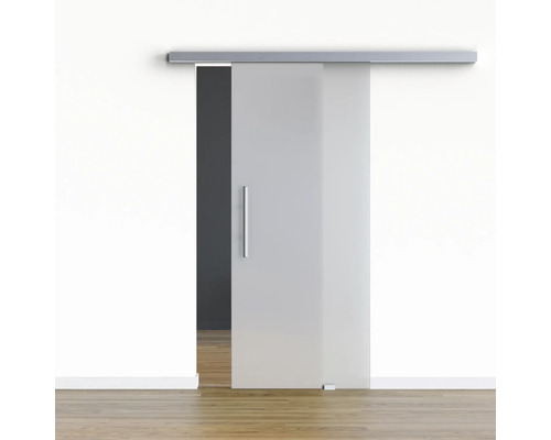 Pertura Glasschiebetür Komplettset Glera Satin 775x2050 mm inkl.Beschlag Selir Aluminium Edelstahloptik,Stangengriff Pertura Glasschiebetür Komplettset Glera Satin 775x2050 mm inkl.Beschlag Selir Aluminium Edelstahloptik,Stangengriff