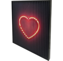 Objet lumineux décoratif avec motif de cœur