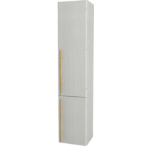 Hochschrank mit zwei Türen und Griffen