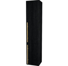 Hängehochschrank mit 2 Türen Devo Sonet rechts BxHxT 35x164x32 cm structure graphit/Eiche