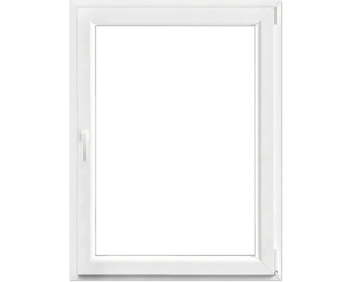 Fenêtre en plastique à 1 vantail ARON Econ blanc 800x600 mm droite Fenêtre en plastique blanche avec poignée de fenêtre