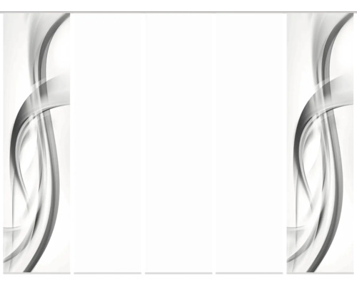 Porte coulissante avec lignes abstraites