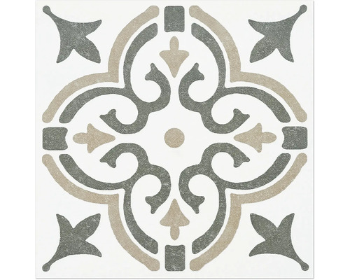 Carreau décoratif avec motif ornemental