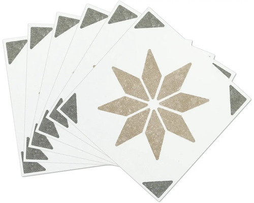 Mehrere Vinyl Fliesen mit Sternmuster