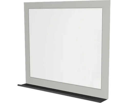Miroir à cadre avec tablette Devo Vena 2.0 lxhxé 80x70x12 cm pearl grey supermat/black Miroir à cadre avec tablette Devo Vena 2.0 lxhxé 80x70x12 cm pearl grey supermat/black