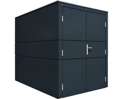 Coffre de jardin métallique avec porte