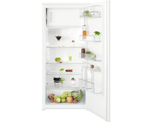 Geöffneter Kühlschrank mit Lebensmitteln