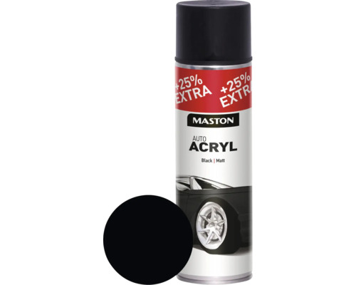 Spray de protection pour métaux AutoACRYL Maston mat noir 500 ml