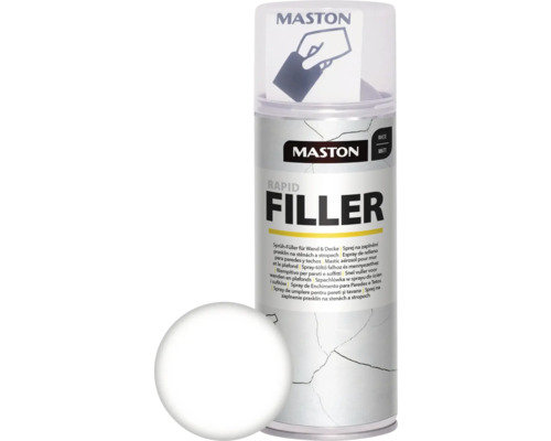 Laque à pulvériser de remplissage pour mur et plafond Maston blanc 400 ml