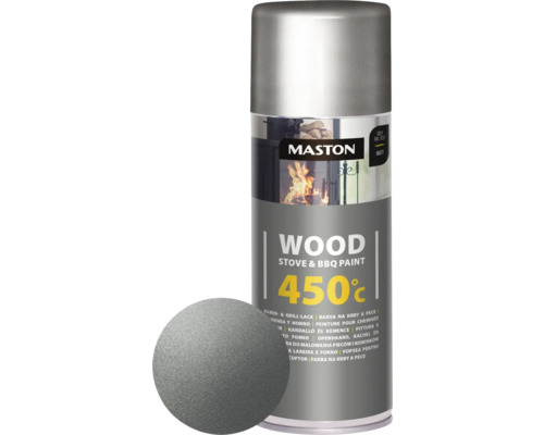 Spray laque thermique cheminée & barbecue Maston gris 400ml Spray laque thermique cheminée & barbecue Maston gris 400ml