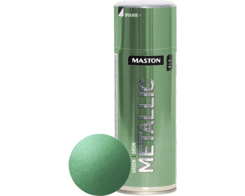 Peinture en bombe aérosol Maston metallic vert 400 ml Maston Metallic Vert aérosol de peinture