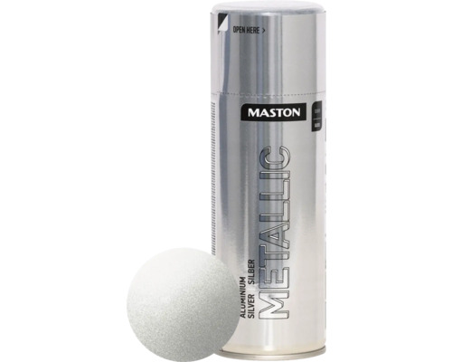 Peinture en bombe aérosol Maston metallic argent 400 ml