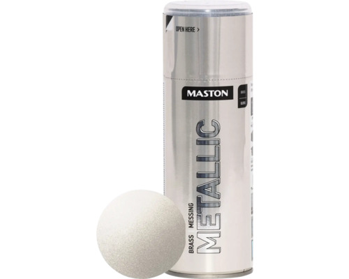 Peinture en bombe aérosol Maston metallic laiton 400 ml