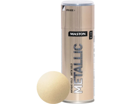 Peinture en bombe aérosol Maston metallic or antique 400 ml