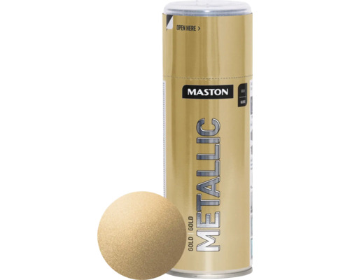 Peinture en bombe aérosol Maston metallic or 400 ml Peinture en bombe aérosol Maston metallic or 400 ml