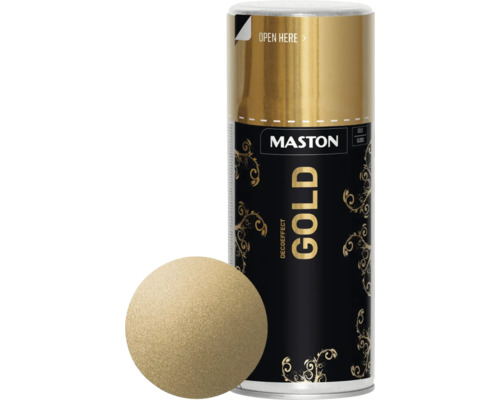 Laque à pulvériser effet déco or brillant 150 ml Laque à pulvériser effet déco or brillant 150 ml