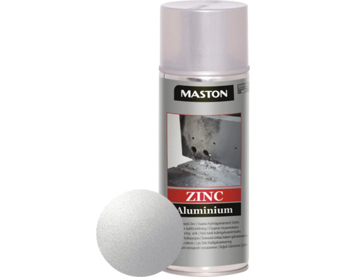 Spray de protection pour métaux zinc/aluminium Maston gris argenté 400 ml