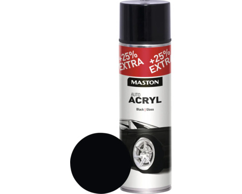 Spray de protection pour métaux AutoACRYL Maston lisse noir 500 ml