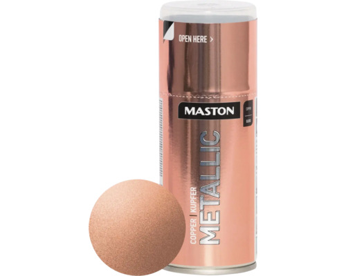 Laque à pulvériser Maston métallique ultra-brillante cuivre 150 ml Laque à pulvériser Maston métallique ultra-brillante cuivre 150 ml