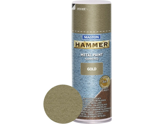 Spray de protection pour métaux Maston Hammer or 400 ml
