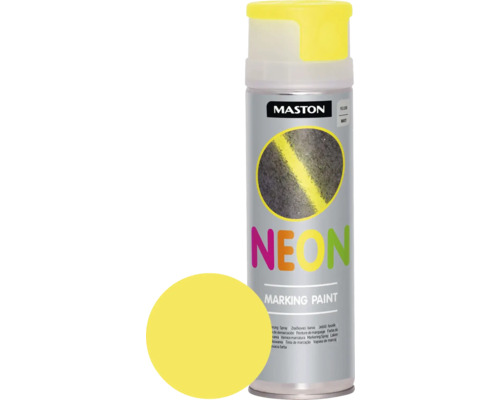 Spray de marquage NEON Maston jaune 500 ml