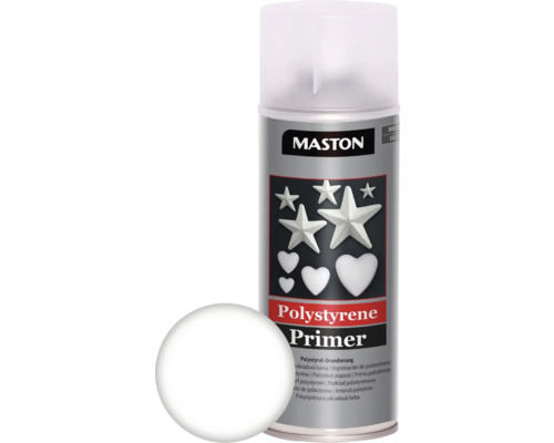 Spray d'apprêt polystyrène Maston gris 400 ml Spray d'apprêt polystyrène Maston gris 400 ml