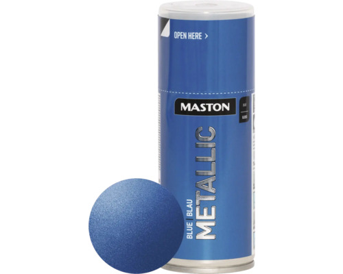 Peinture en bombe aérosol Maston metallic bleu azur 150 ml