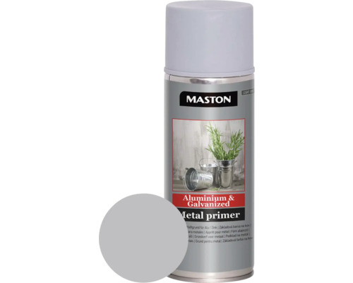 Spray d&lsquo;apprêt alu/zinc Maston gris 400 ml