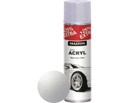 Spray de protection pour métaux AutoACRYL Maston aluminium argent 500 ml