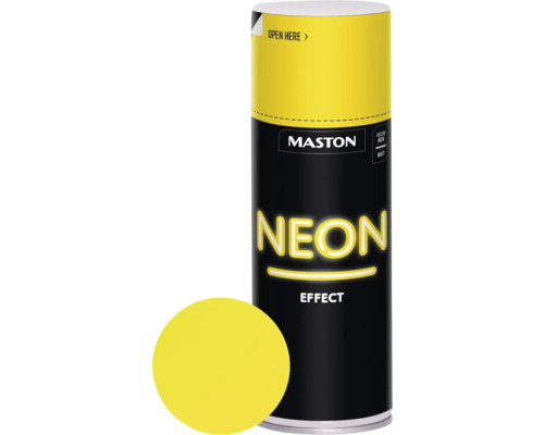 Laque à pulvériser NEON Maston jaune 400 ml