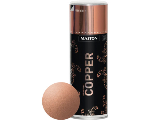 Laque à pulvériser effet décoration Maston cuivre 400 ml Laque à pulvériser effet décoration Maston cuivre 400 ml