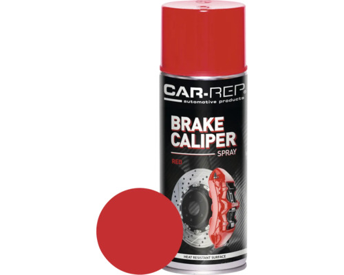 Peinture aérosol pour étrier de frein de voiture rouge 400 ml Bombe de peinture rouge pour étriers de frein de Car-Rep