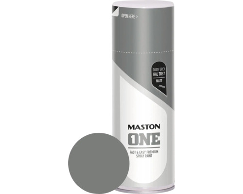 Peinture aérosol Maston ONE - mat RAL 7037 Dusty Grey 400 ml