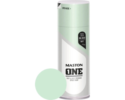 Peinture aérosol Maston ONE - mat RAL 6019 Pastel Green 400 ml Peinture aérosol Maston vert pastel RAL 6019