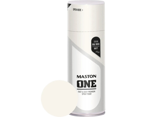 Sprühlack Maston ONE - matt RAL 9001 cremeweiß 400 ml