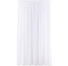Rideau blanc à plis fronceurs