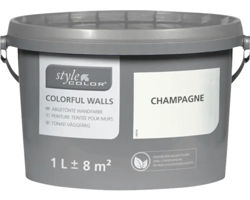 Peinture mur et plafond StyleColor COLORFUL WALLS champagne 1 l