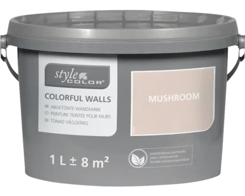 Peinture mur et plafond StyleColor COLORFUL WALLS mushroom 1 l