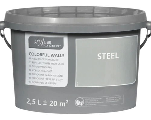 Peinture mur et plafond StyleColor COLORFUL WALLS steel 2,5 l