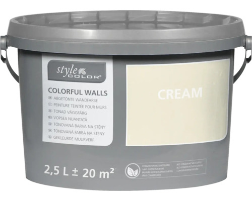 Peinture mur et plafond StyleColor COLORFUL WALLS cream 2,5 l