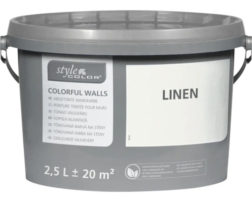 Peinture mur et plafond StyleColor COLORFUL WALLS lin 2,5 l