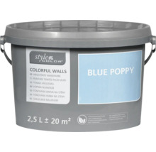 Peinture mur et plafond StyleColor COLORFUL WALLS blue poppy 2,5 l-thumb-0