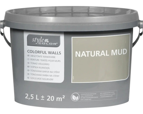 Peinture mur et plafond StyleColor COLORFUL WALLS natural mud 2,5 l